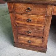BUREAU A 9 TIROIRS EN NOYER 1900