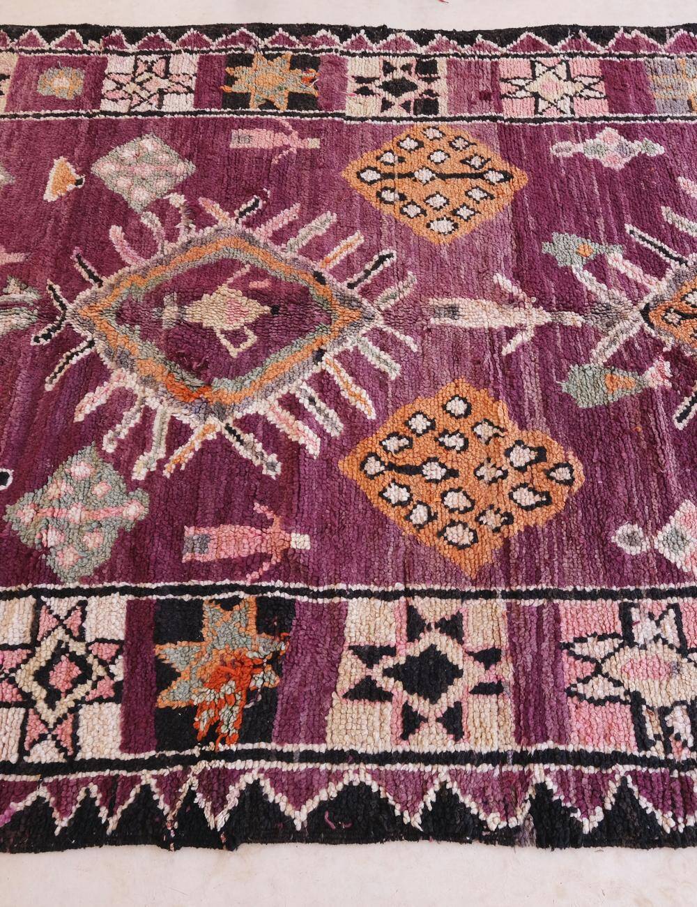 Vintage Moroccan Rug - 404 x 190 cm