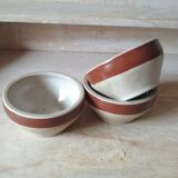 Set of 3 small bowls in Digoin stoneware