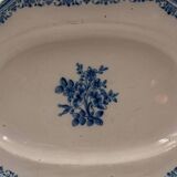 Large dish with cut sides in Moutiers earthenware