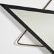 Miroir français en métal et laiton, années 1950