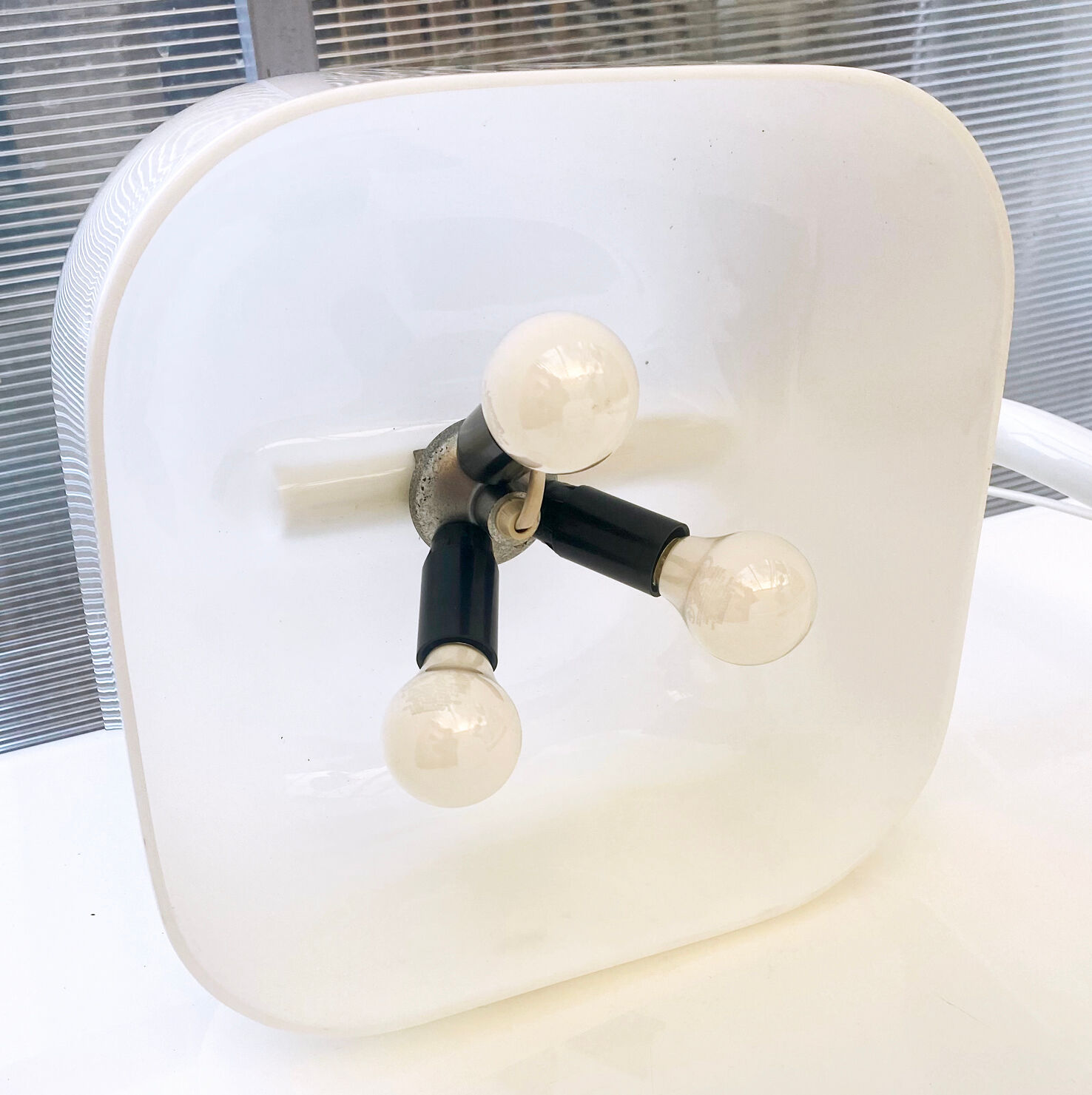 Desk Lamp Base Marble Harvey Guzzini 70s