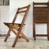 Folding chairs "by the wood fire"