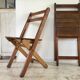 Folding chairs "by the wood fire"