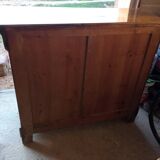 Walnut Louis Philippe writing chest of drawers