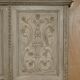 Jacobean Revival armoire, hand-carved, painted - 1840-1860