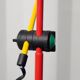 Veneta Lumi vintage floor lamp – colourful Italian design, adjustable arm.