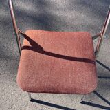 Souvignet 1970 stainless steel folding chair