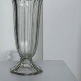 Vase en verre style art déco piedouche col évasé