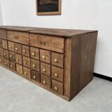 Old trade furniture with oak drawers XL format