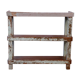 Old Burmese teak shelf blue-gray patina