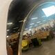 Vintage 70s wall mirror with smoked edge