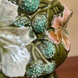 Old Art Nouveau majolica planter