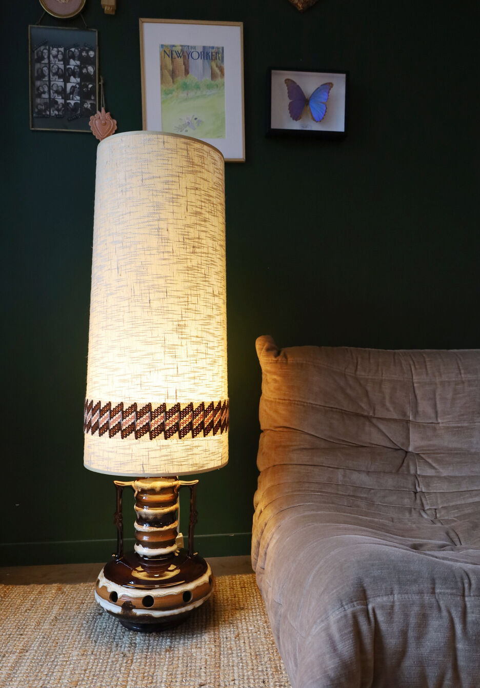 CERAMIC FLOOR LAMP 70'S KIL LIBOJE YUGOSLAVIA