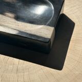 Symmetrical multicolored petrified wood soap dish