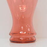 Art Czech glass vase, by Glasswork Novy Bor, 1950s