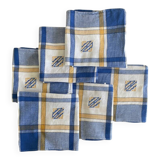 Set of 6 Scottish weave napkins - 60x60cm - cotton