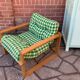 Vintage pine armchair
