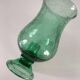 Mint green bubbled glass photophore – Biot glassware