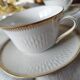 Set de 4 tasses à thé en porcelaine blanche