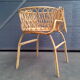 Cradle bassinet bed rattan of the 1960s