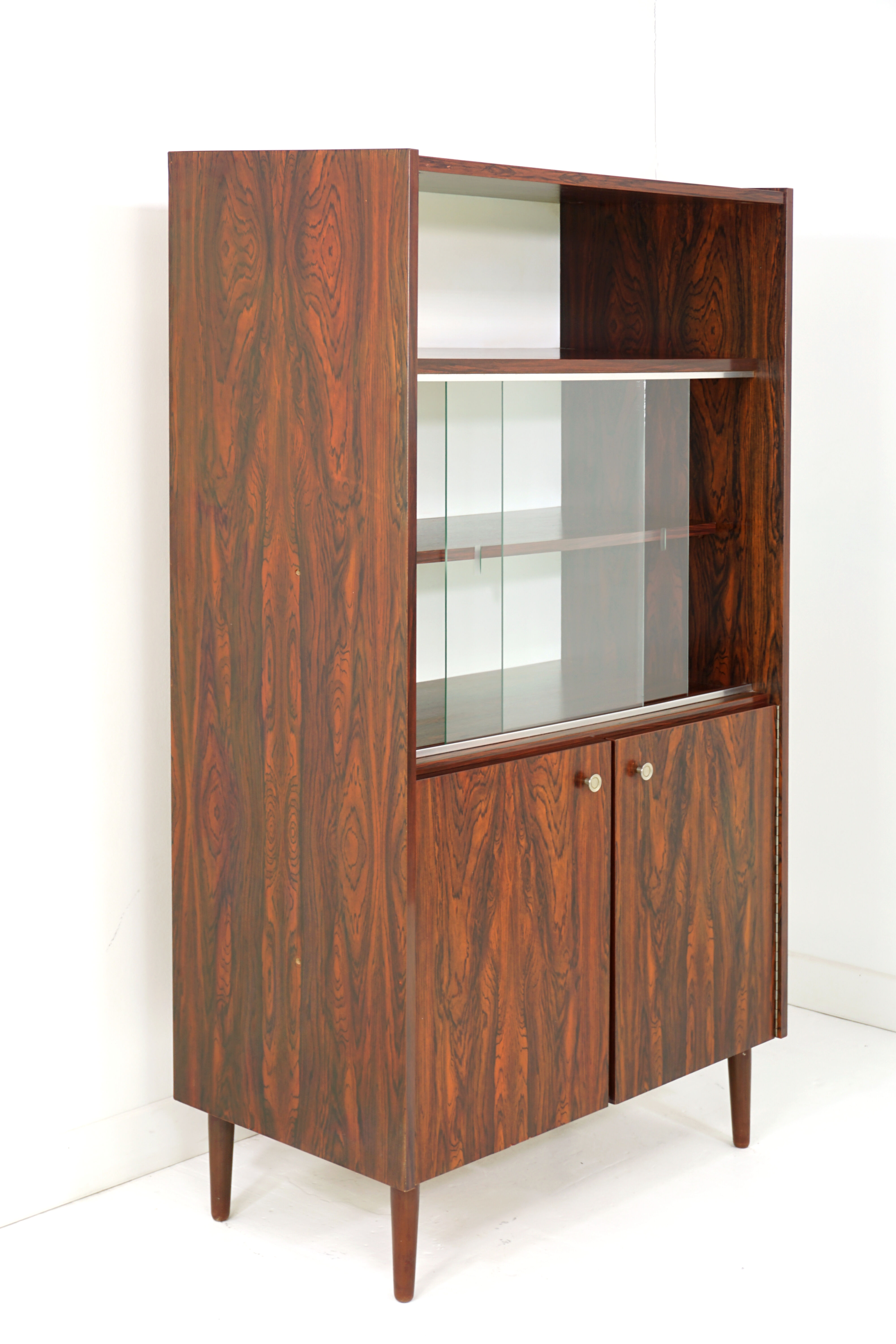 Rosewood showcase from the 50s and 60s