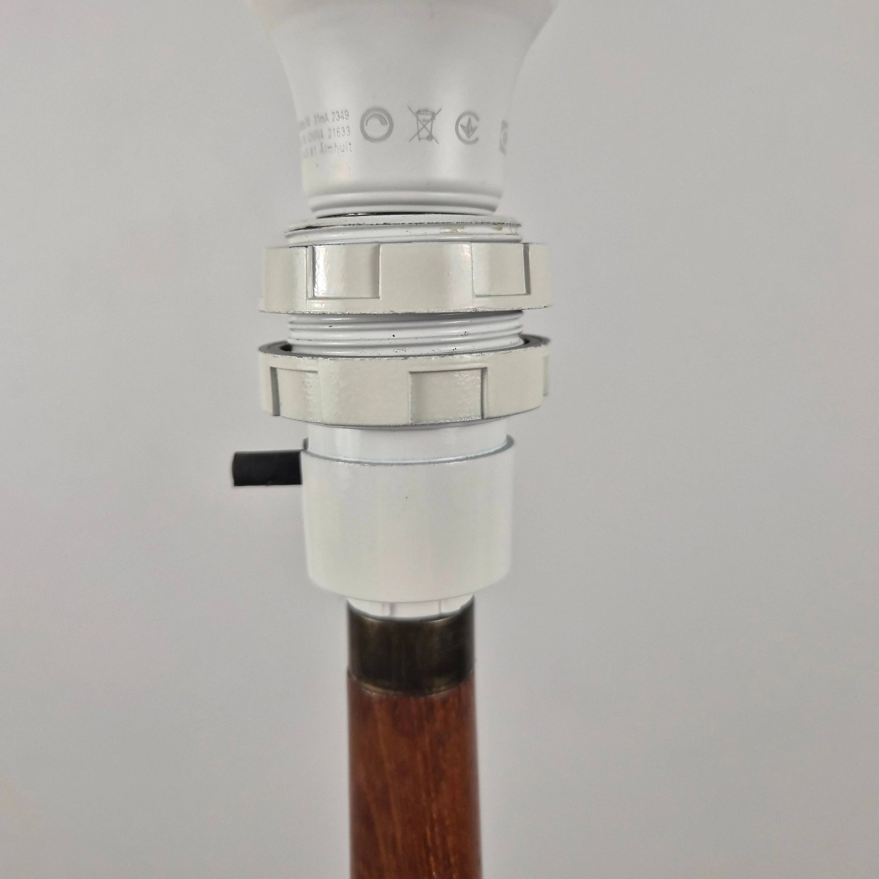 Floor lamp in teak with shade, Denmark, 1960