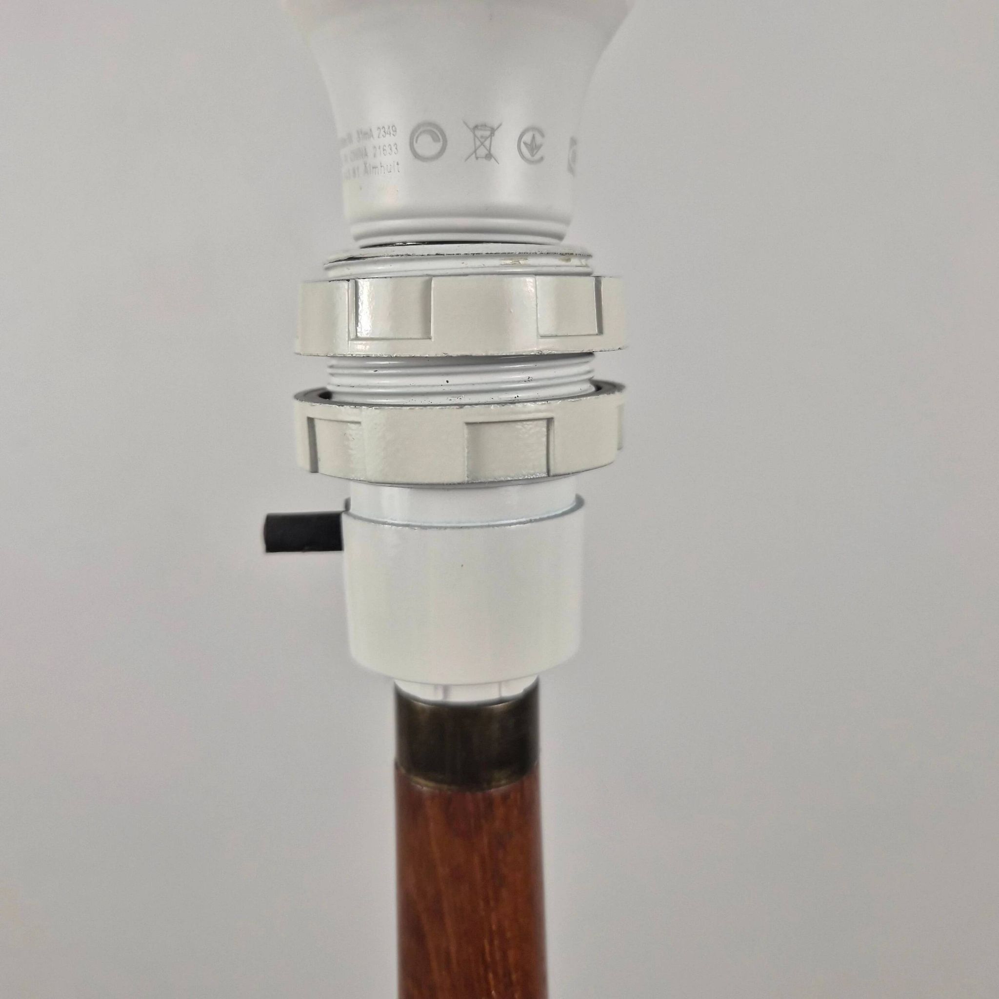Floor lamp in teak with shade, Denmark, 1960
