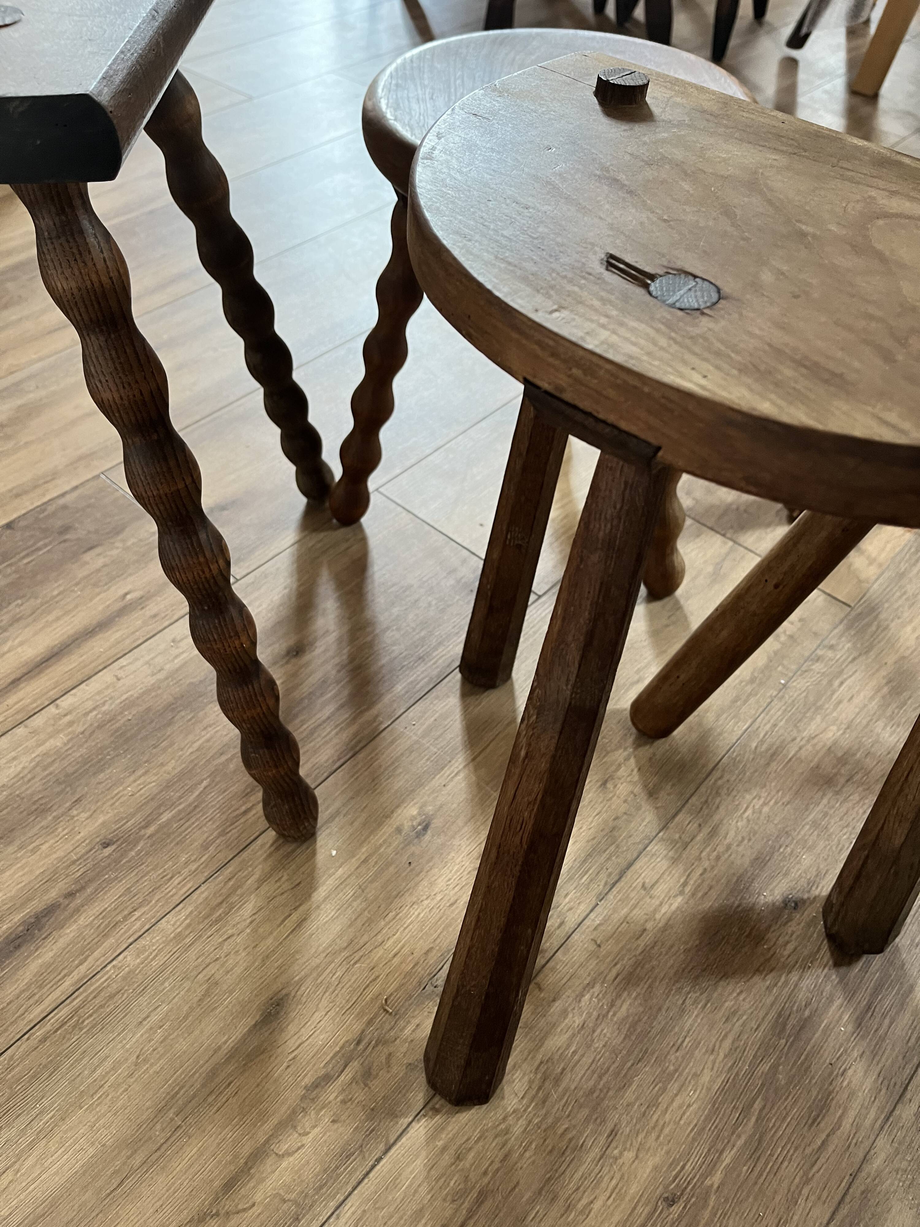 Set of 4 mismatched stools