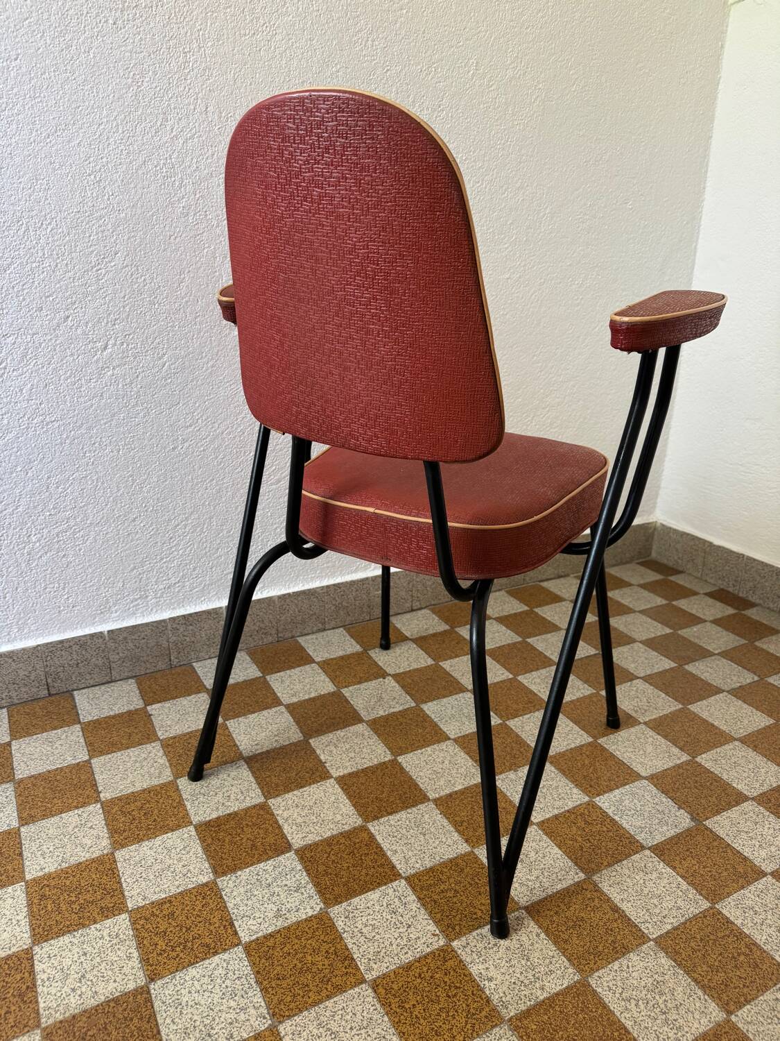 Tubular armchair chair from the 50s