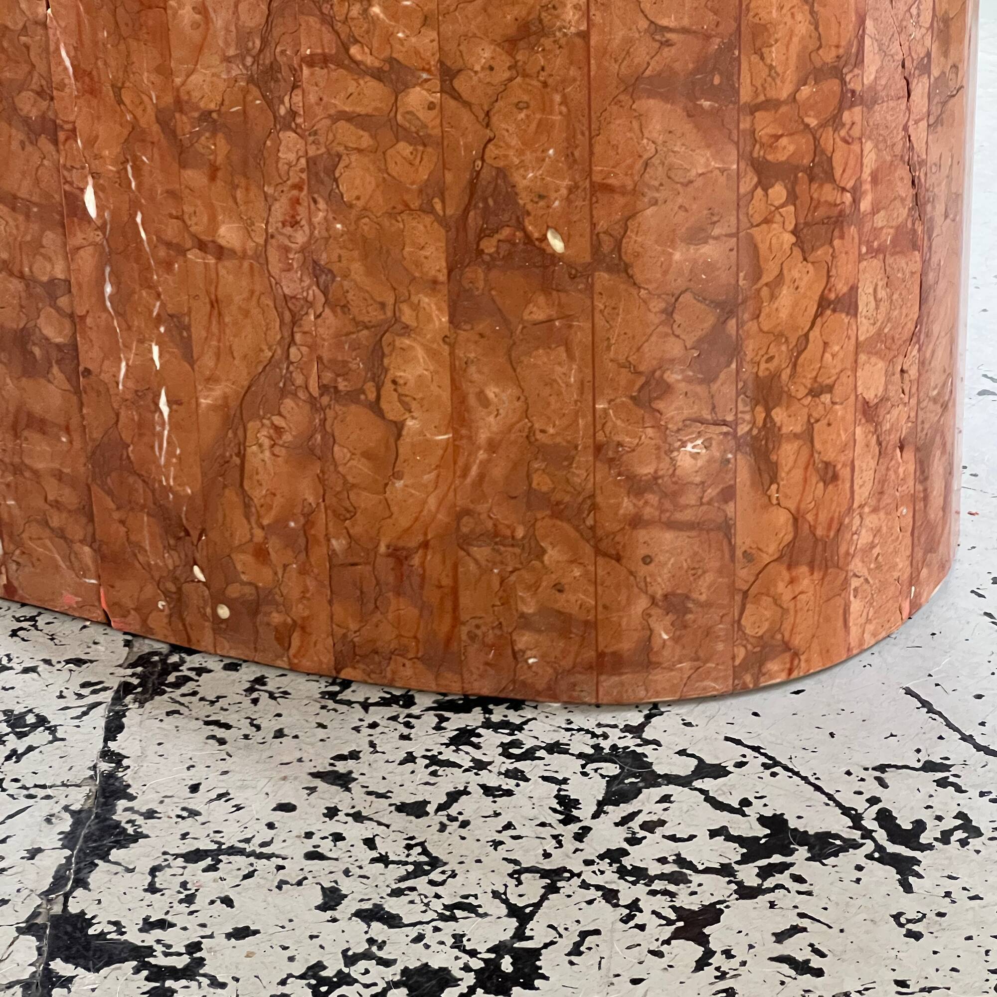 Dining table in vintage alicante red marble