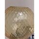 Contemporary "ballotton" amber murano glass wall sconce