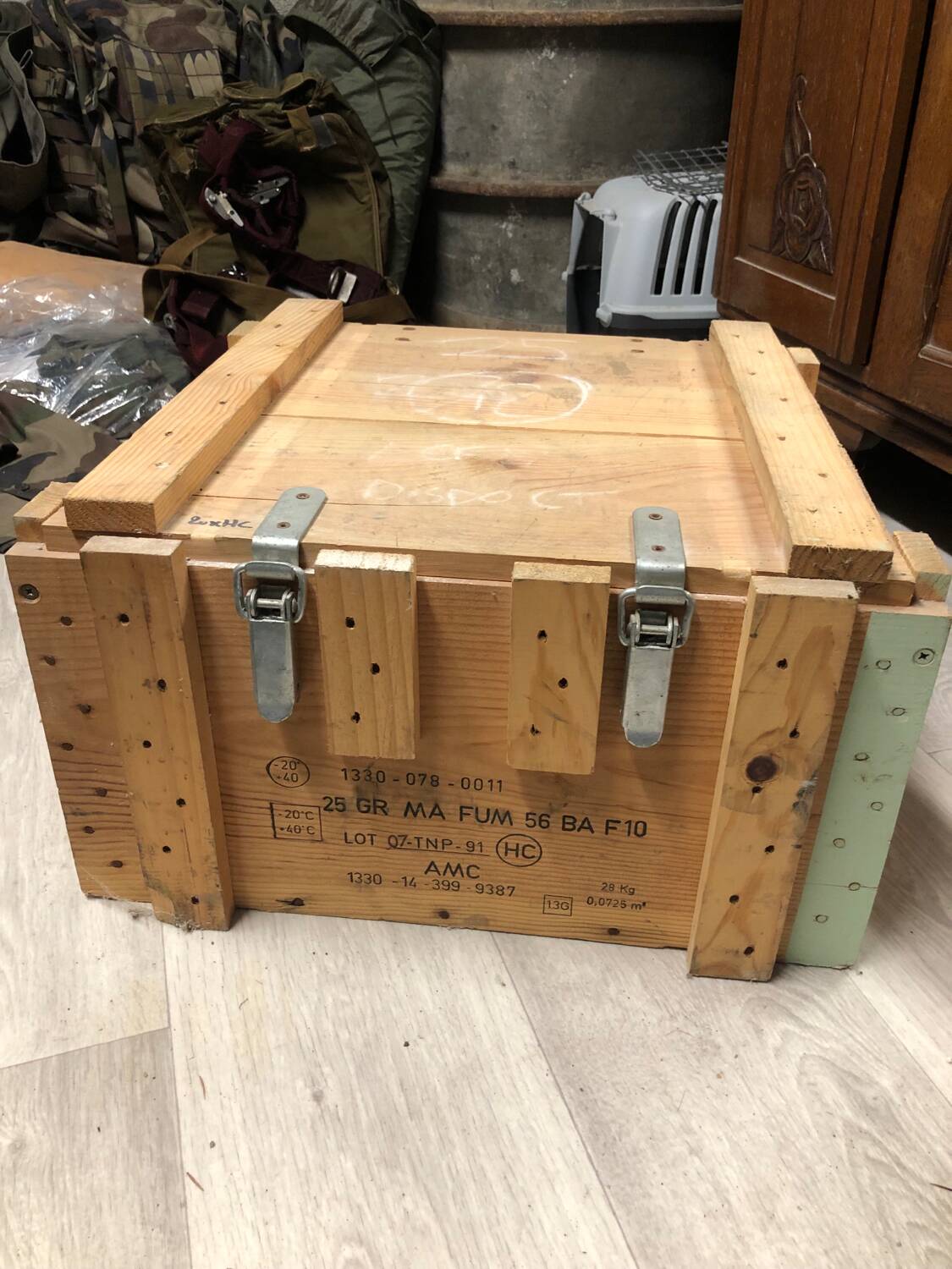 Military crate, ammunition crate