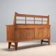 Vintage oak veneer sideboard, Italian design, 1950s.