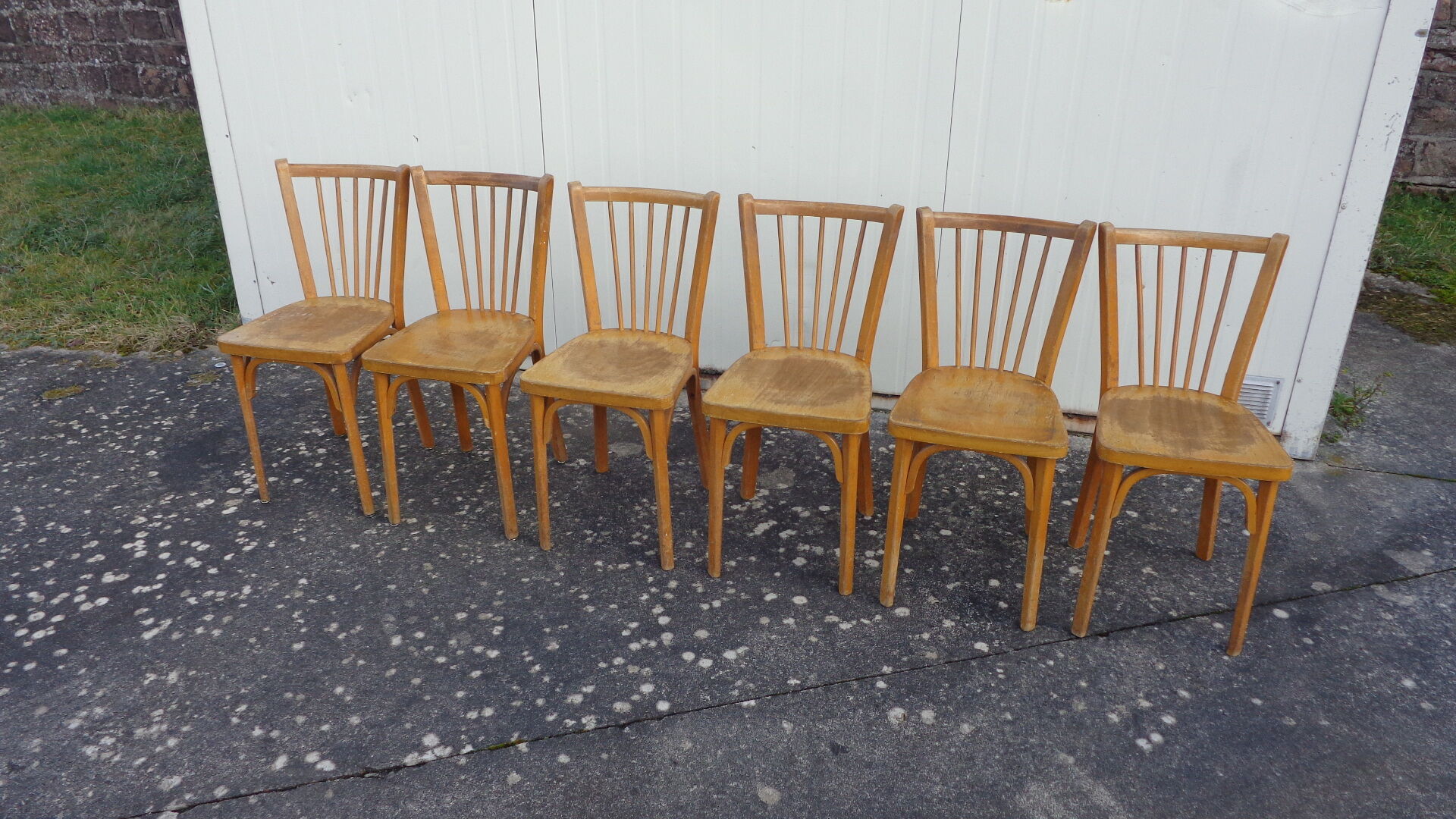6 chaises baumann de bistrot