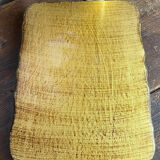 Wooden platter, hand-painted decoration