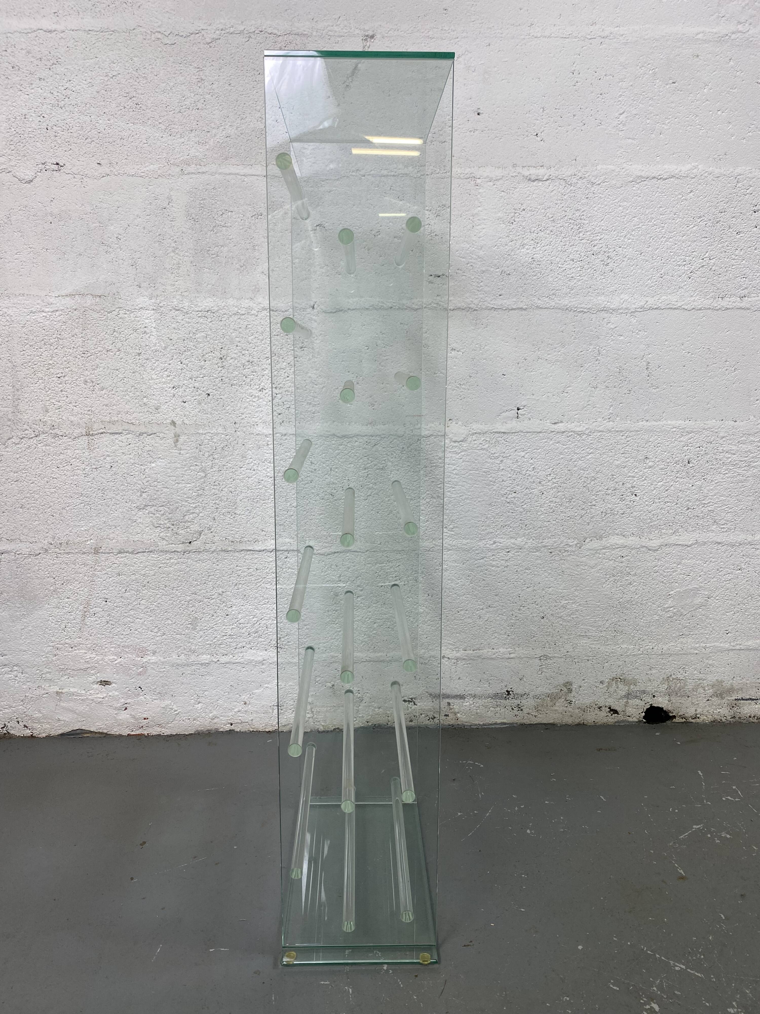 Glass CD rack
