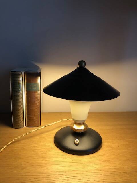 Art deco mushroom lamp