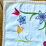 Embroidered table path