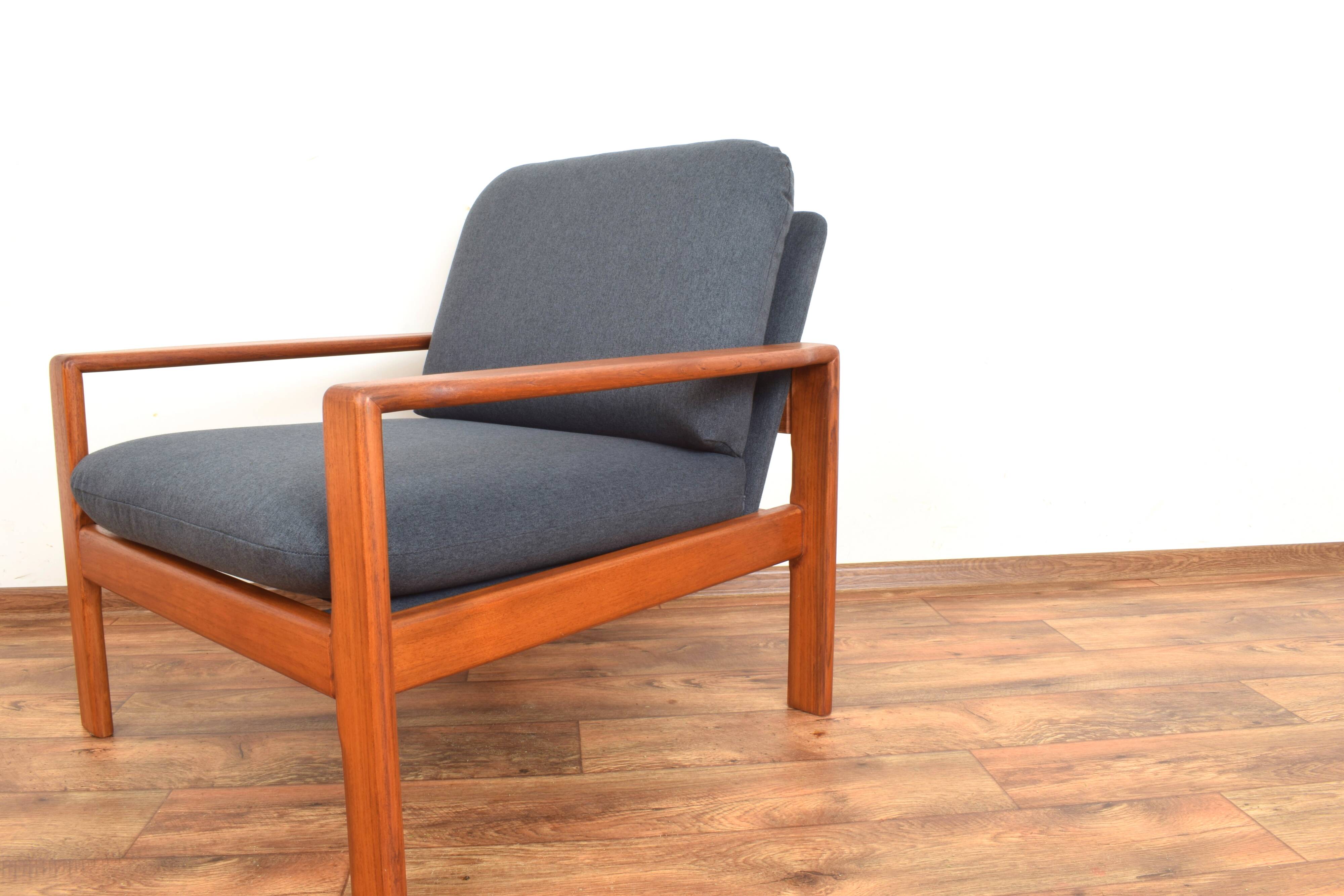 Mid-Century Danish Teak Armchairs, 1970s, Set of 2