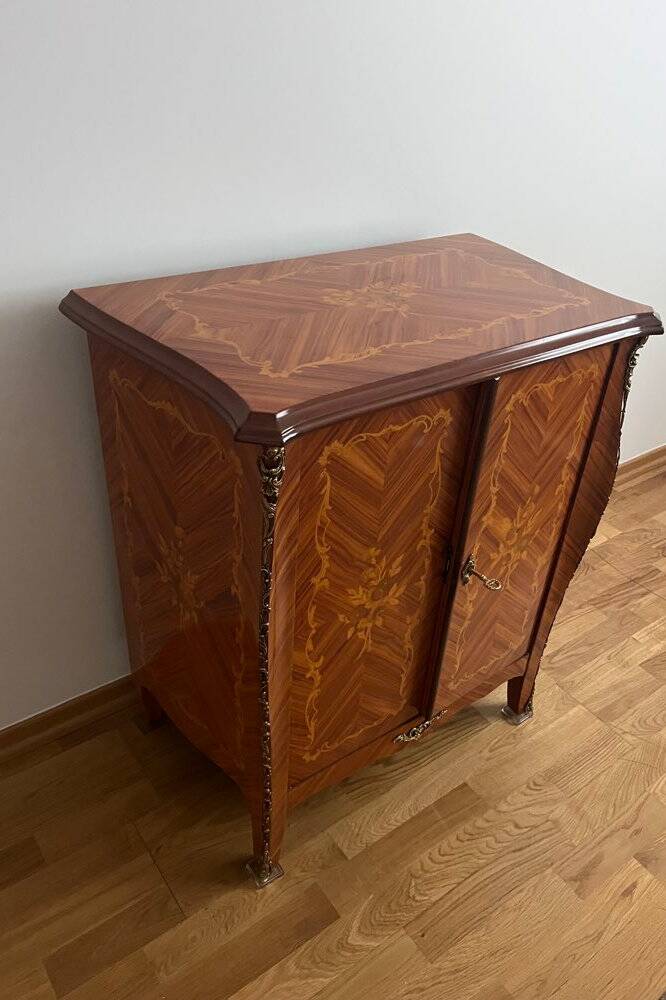 Vintage sideboard in rosewood marquetry