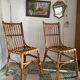 Two rattan chairs