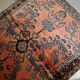 Handmade antique Persian Lilihan rug 3.5' x 5.4' (106cm x 164cm) 1920s - 1B676