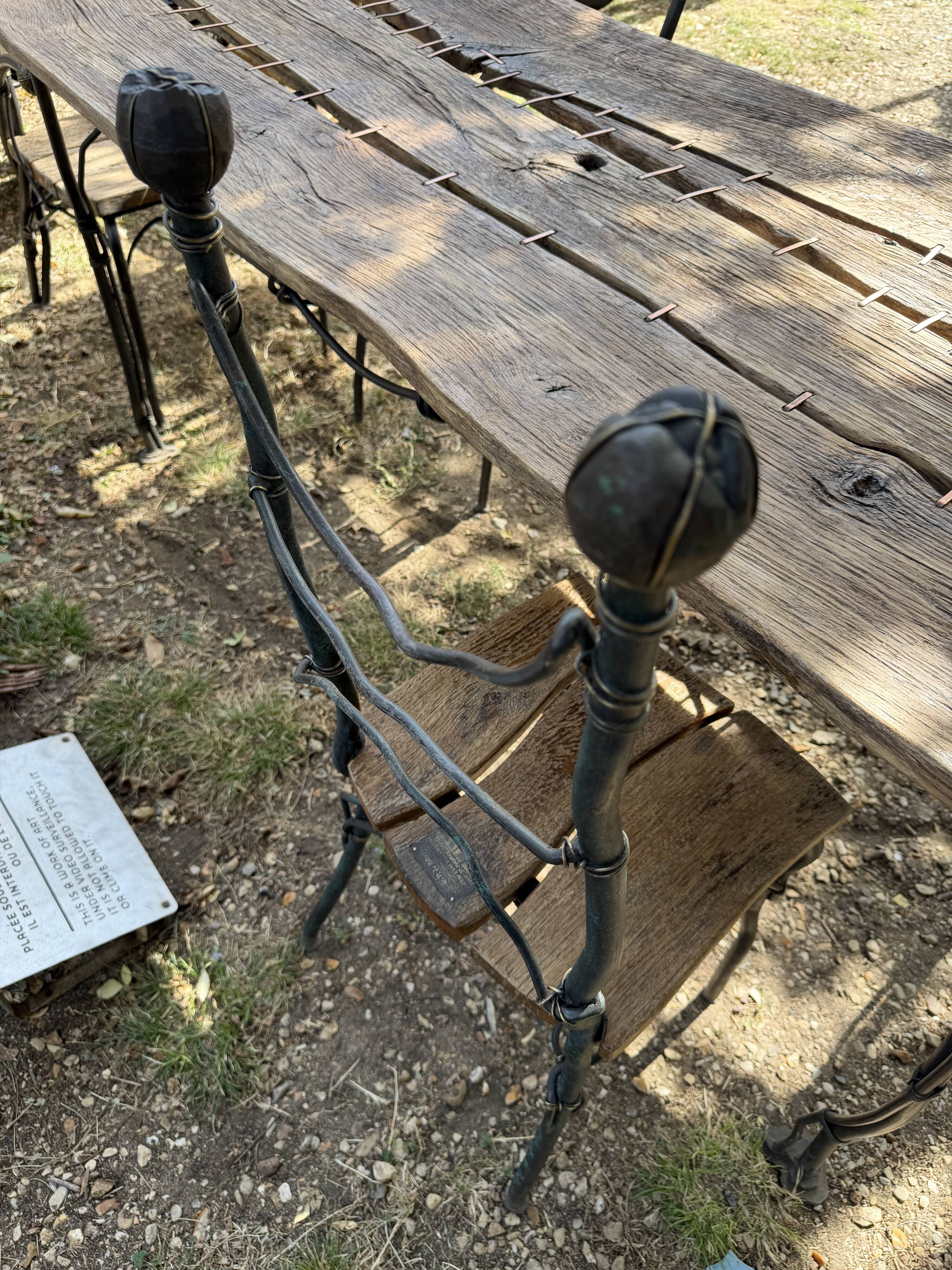 Patrick de Bruyn table and chair set