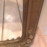 Old rectangular gold flower mirror 82 x 62 cm