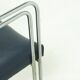 Set of 3 Chromed Steel Dining Chairs, France 1970s
