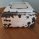 Medicine cabinet or toilet in sheet metal