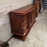 Charles Dudouyt oak art deco sideboard buffet 1940