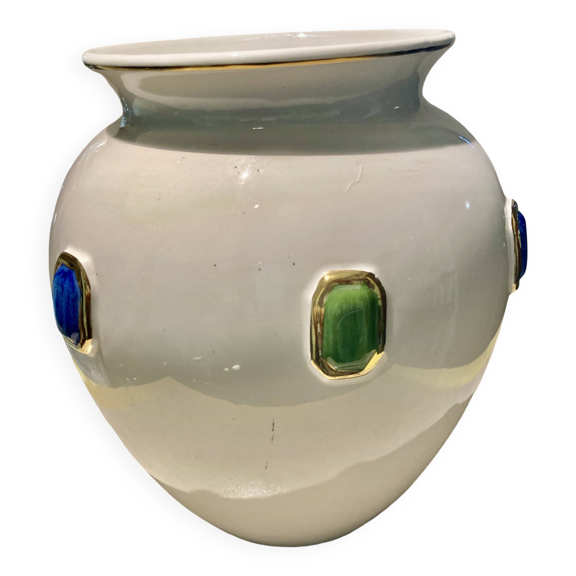 Large art deco modernist ceramic vase