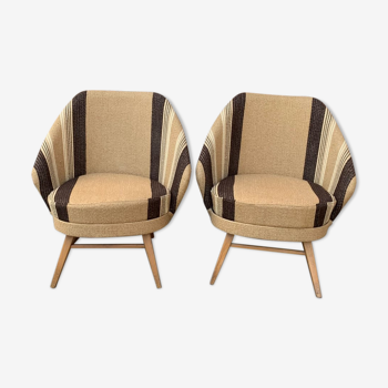 Mid-Century Lounge Chairs, 1950s Set of 2